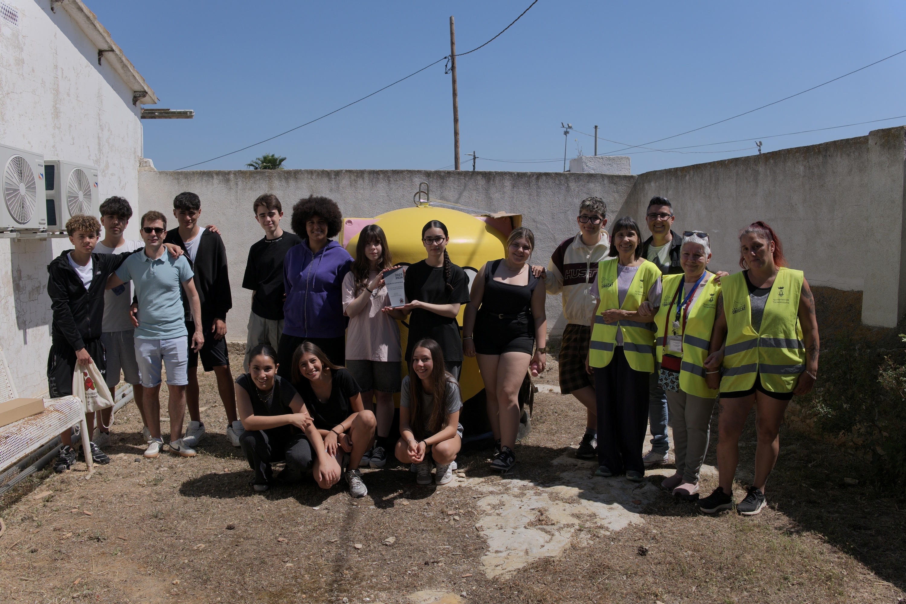 Imatge de grup dels participants al projecte