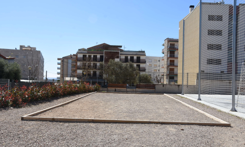 Pista de petanca del carrer del Montmell.