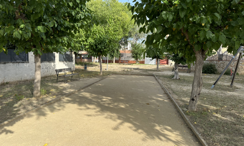 Pista de petanca del carrer de la Conca de Barberà