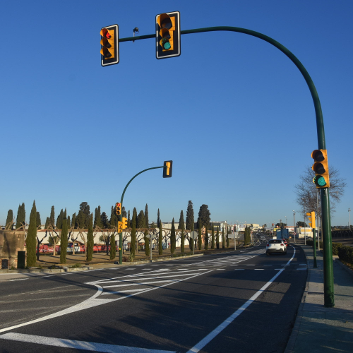 Imatge d'arxiu de l'antiga carretera de la Riera