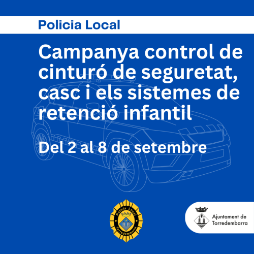 Campanya de control de la seguretat passiva en el trànsit