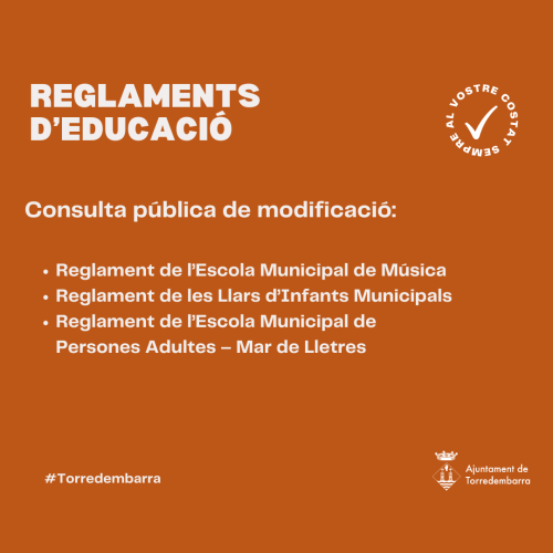 Reglaments Educació