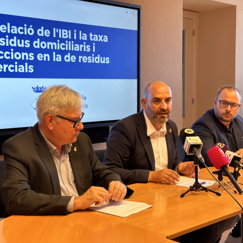 Roda de premsa de presentació de la proposta d'ordenances fiscals per al 2025