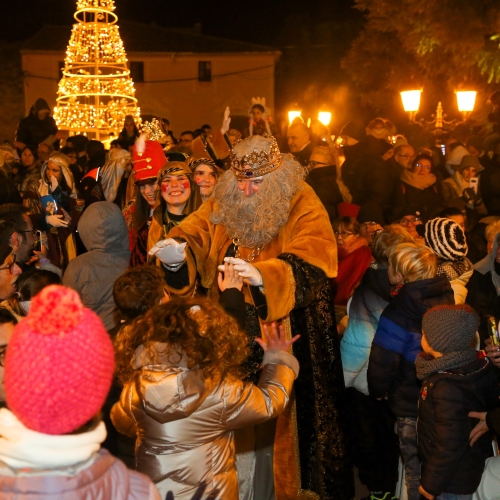 Arribada dels Reis d'Orient a la plaça del Castell
