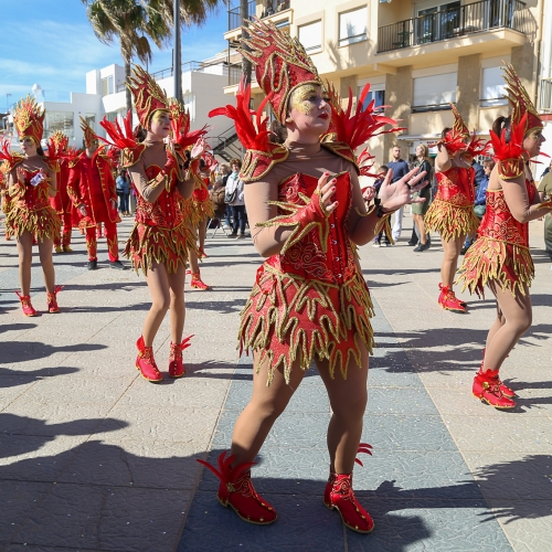 Imatge de la La Cucanya, a la rua de Carnaval de diumenge