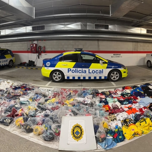Material intervingut per la Policia Local de Torredembarra