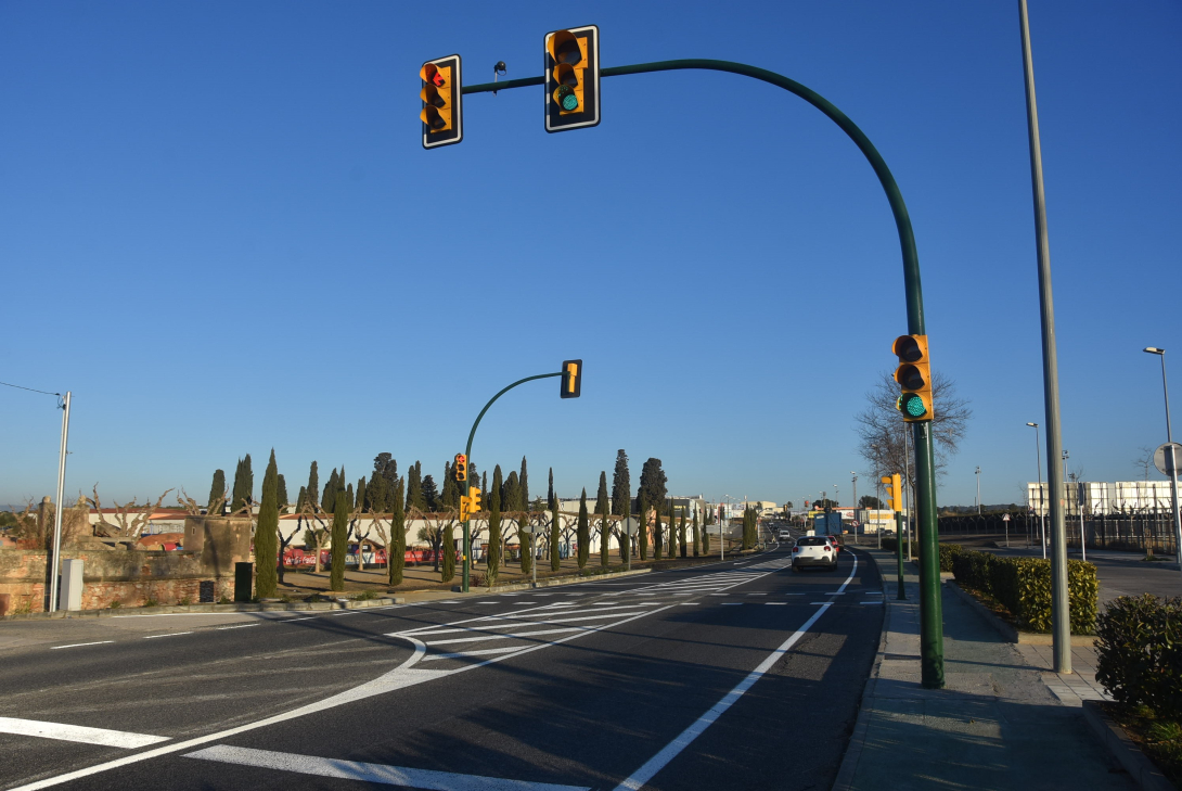 Imatge d'arxiu de l'antiga carretera de la Riera