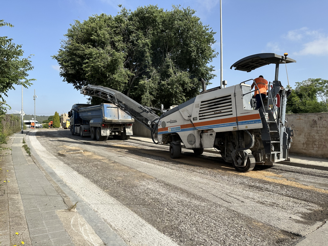 Les obres d'asfaltatge s'han iniciat aquest dimecres