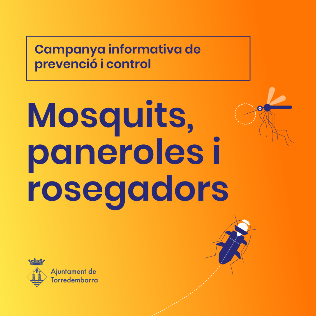 Campanya informativa sobre el control de plagues de mosquits, rosegadors i paneroles