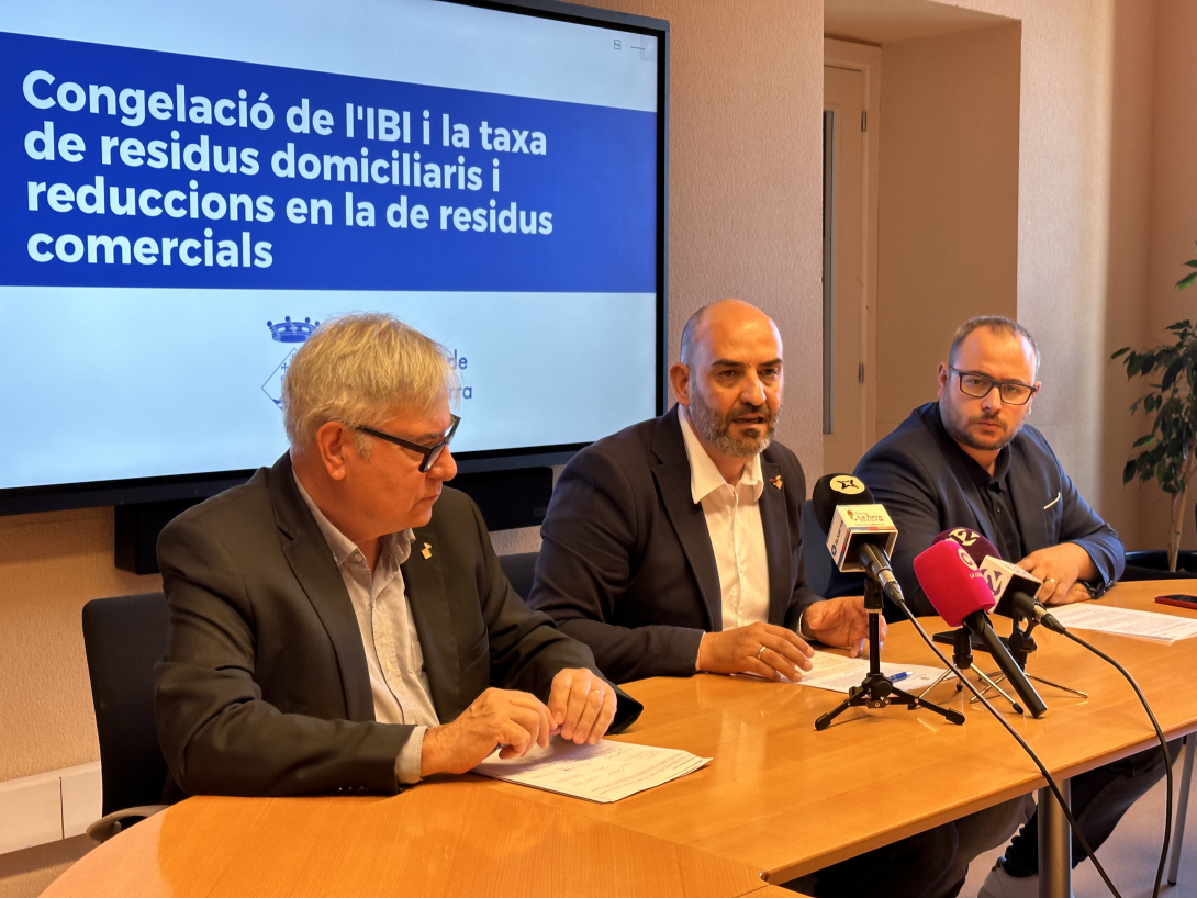 Roda de premsa de presentació de la proposta d'ordenances fiscals per al 2025