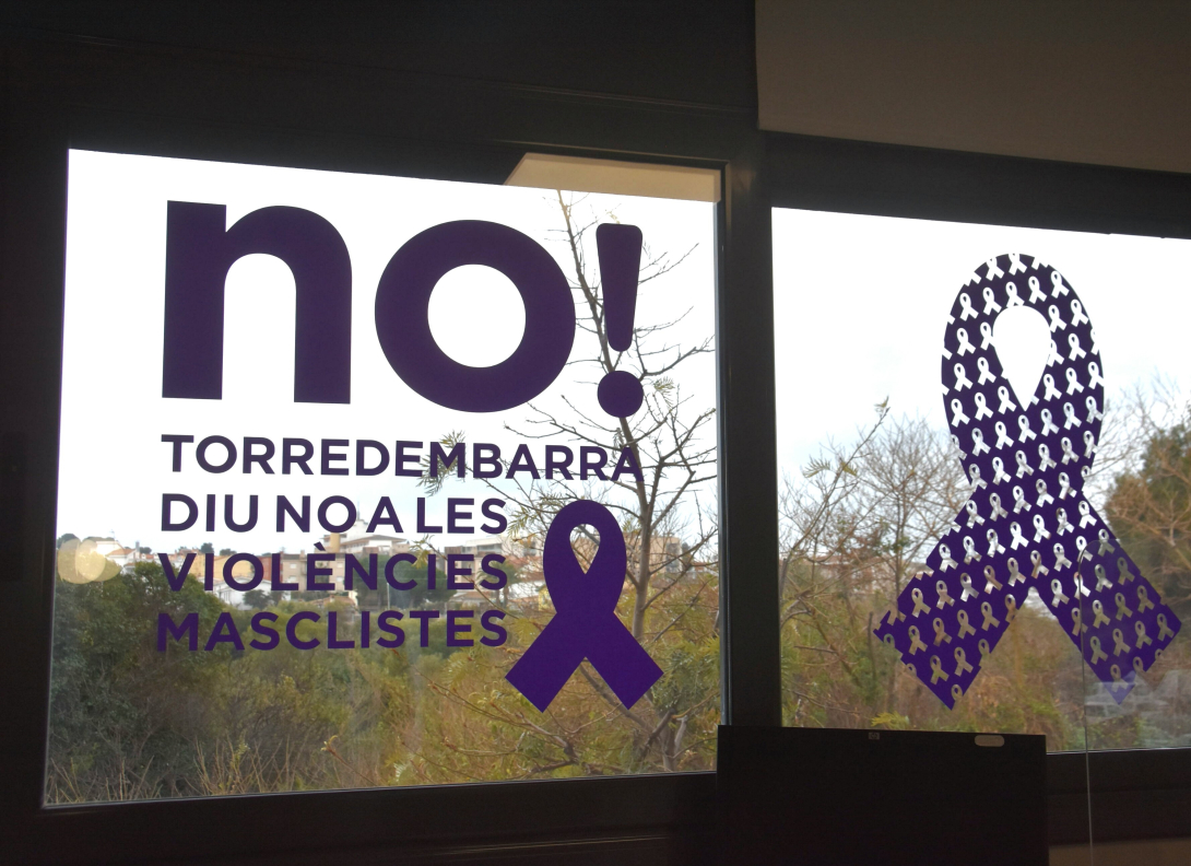 Foto recurs del 25N de Torredembarra diu no a les violències masclistes