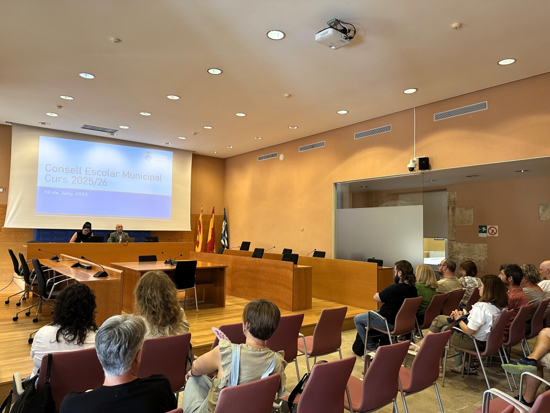Imatge d'arxiu d'un Consell Escolar Municipal del 2025