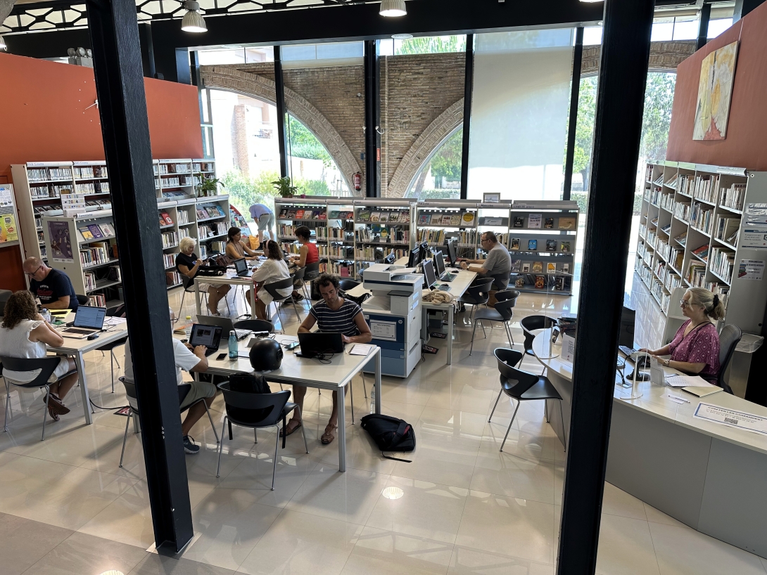 Imatge d'arxiu de la Biblioteca Municipal Mestra Maria Antònia